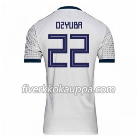 Jalkapallo Pelipaidat/Peliasut Venäjä Dzyuba 22 Vieraspelipaita World Cup 2018